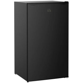 Compact Black Refrigerator Mini Fridge with Freezer