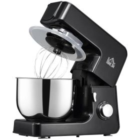 Black Stainless Steel 6-Quart Tilt-Head Stand Mixer