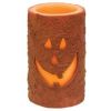 6" Jack O' Lantern Timer Pillar