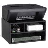 Modern Black Metal Printer Stand with 2 Shelves