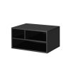 Modern Black Metal Printer Stand with 2 Shelves