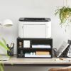 Modern Black Metal Printer Stand with 2 Shelves