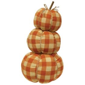 Fall Home Decor: Adorable Stuffed Pumpkin Stack