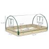 Mini Raised Garden Bed Planter Box with Greenhouse Cover